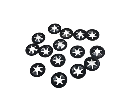 Star Lock Washer with black zinc